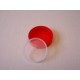 Capsule plastique rouge avec obturateur