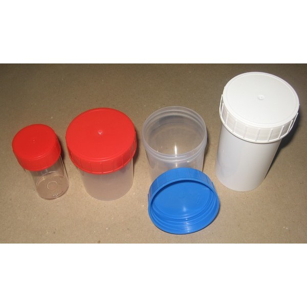 Flacons de prélèvement 30 à 200 ml en polypropylène
